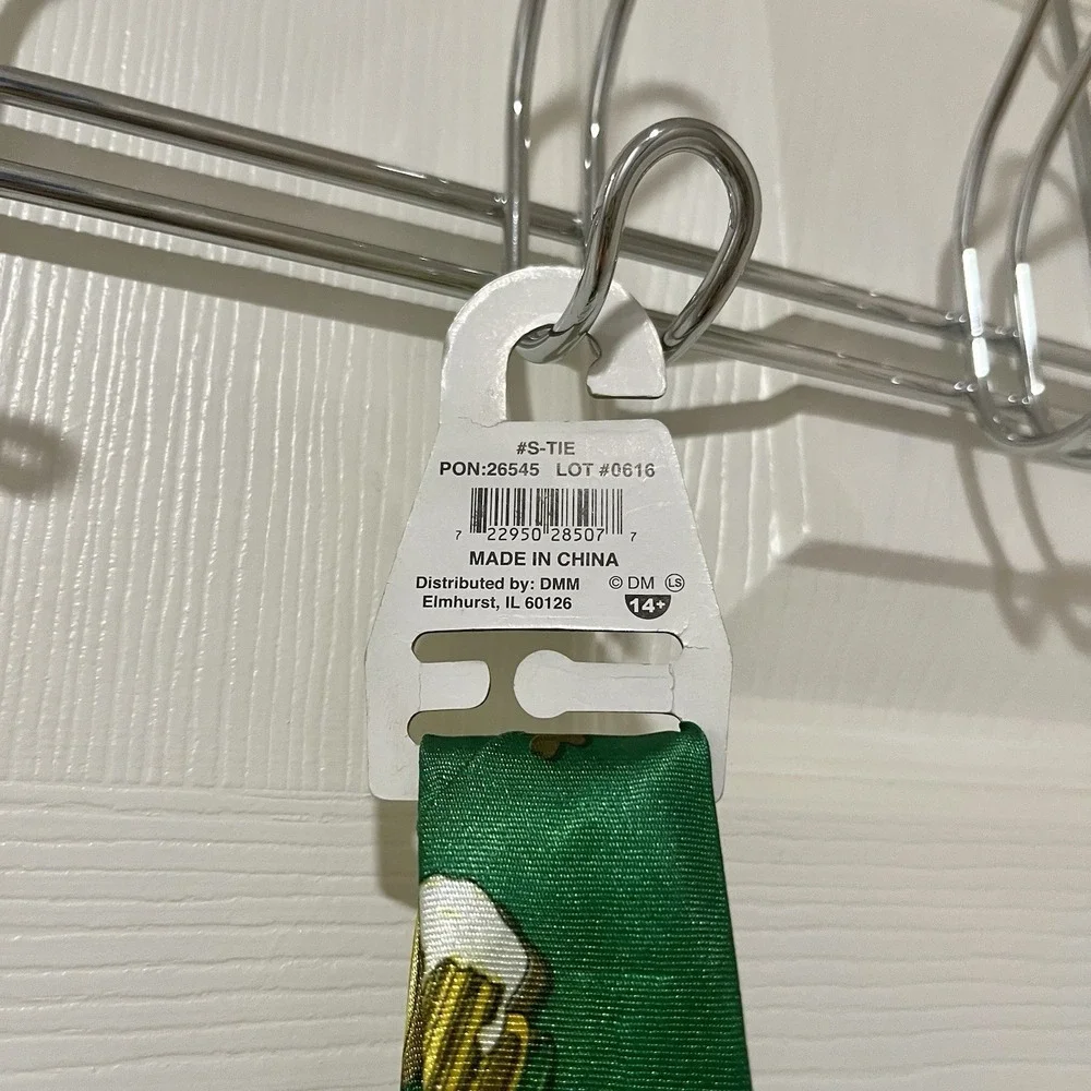 ShamRockin St. Patrick's Day Necktie Green Beer Mug Novelty‎ Tie Funny NWT